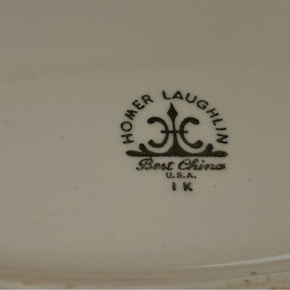 Vintage Homer Laughlin American Rose Oval Serving Platter - Rare Floral Piece - Picture 6 of 15